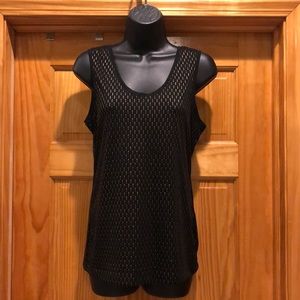 Banana Republic Black and Gold Sleeveless Top
